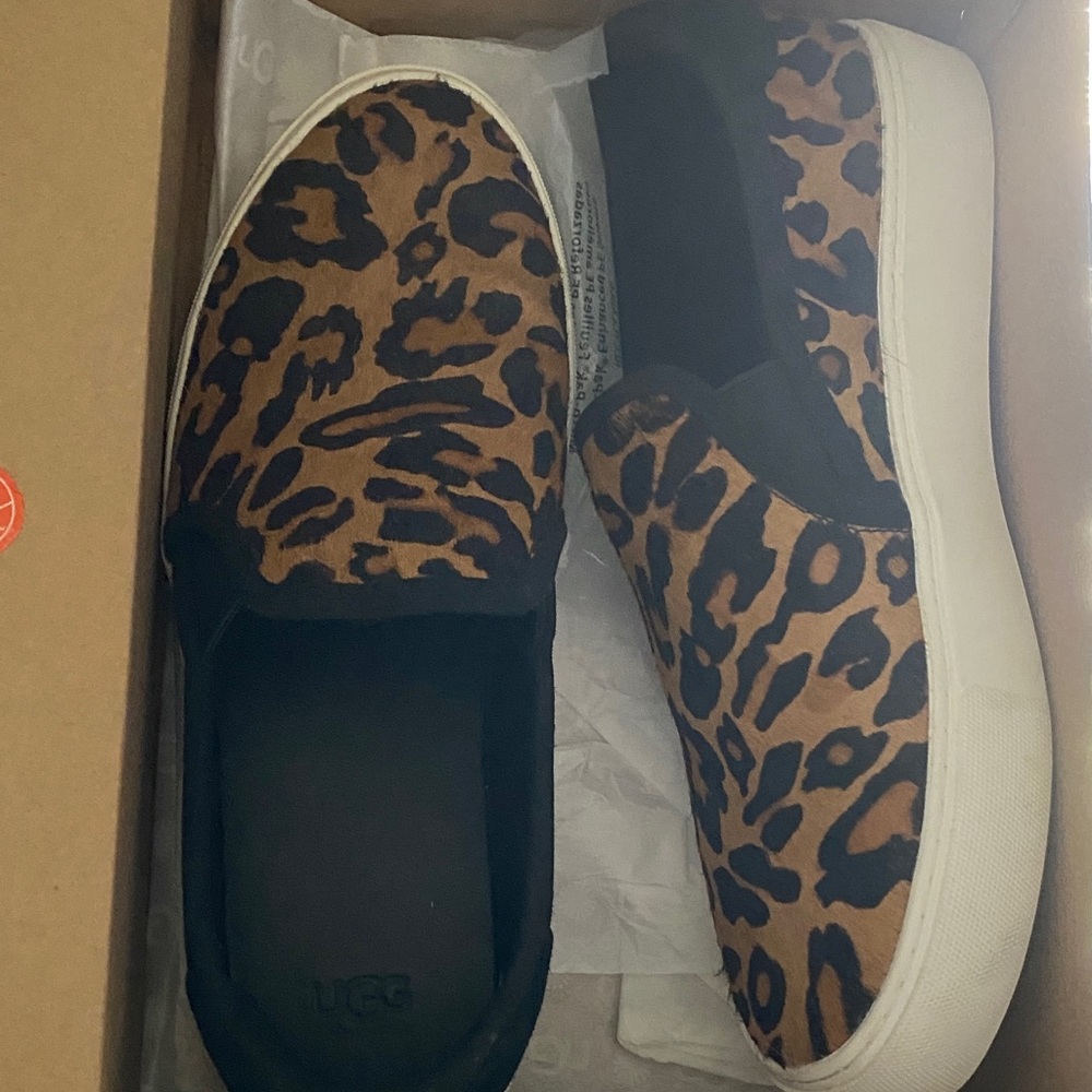 UGG Leopard Print Slip-On Shoes